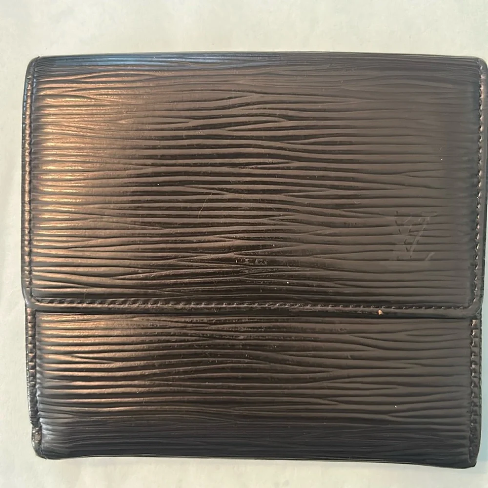 Louis Vuitton Epi Fold Wallet Leather